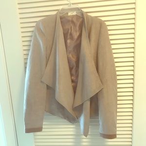Tobi light brown/tan suede jacket